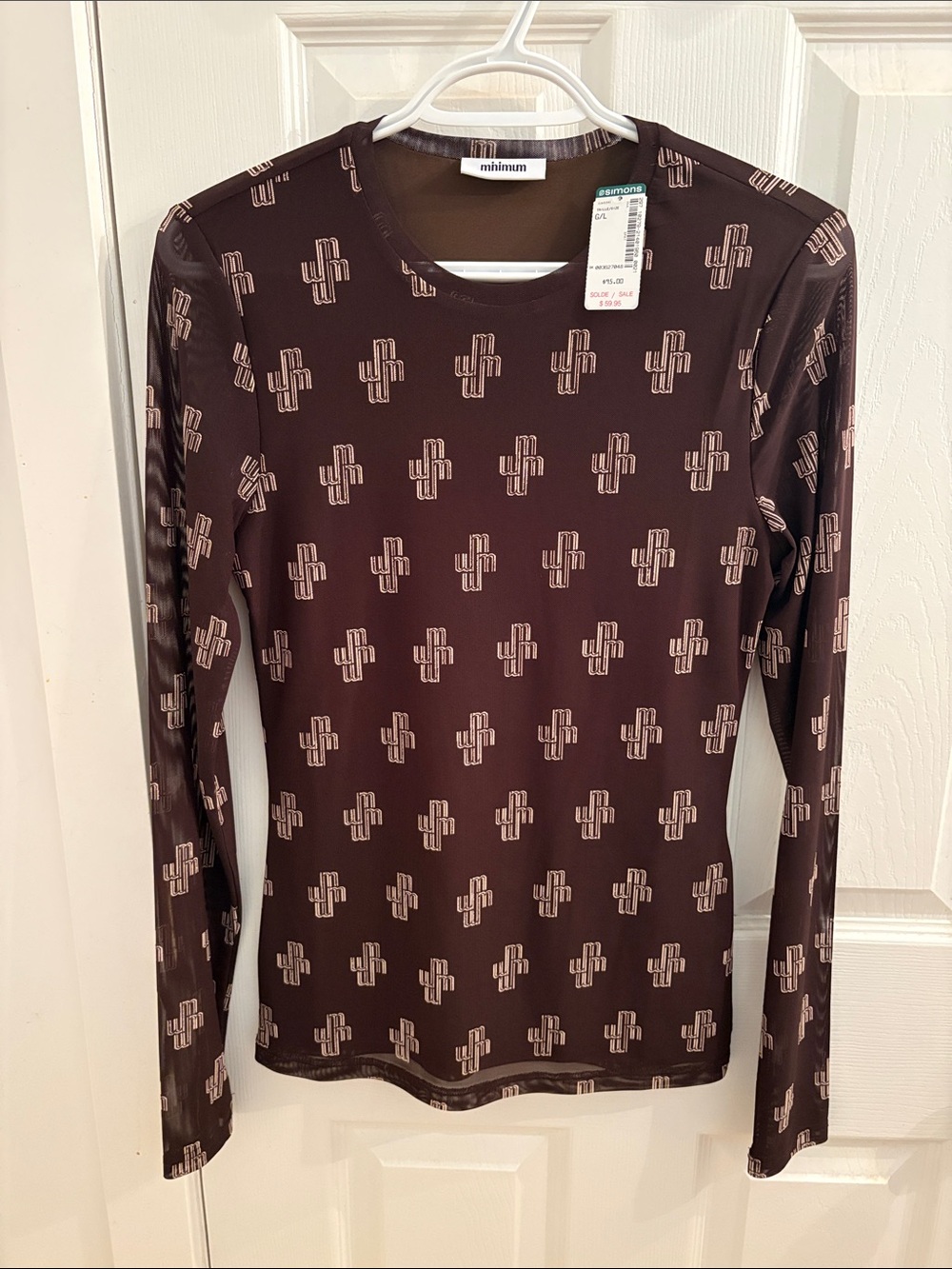 Minimum Brown Long Sleeve Top
